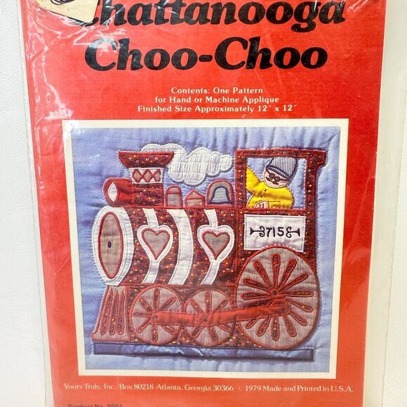 Yours Truly Chattanooga‎ Choo-Choo Applique Quilt Pattern - Picture 3 of 5